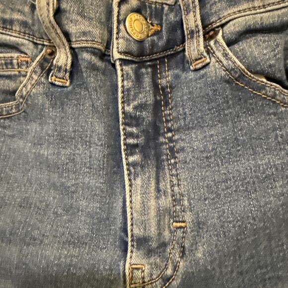 Topshop -Wmns Jeans-Jamie Skinny Stretch-Med Wash Denim-Distressed Hem-26x30 - Picture 9 of 16